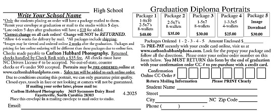 Senior Graduation Form